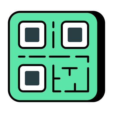 qr kodunun mükemmel tasarım simgesi