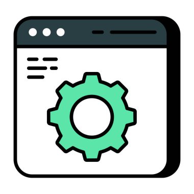 Web ayarlarının modaya uygun vektör tasarımı 