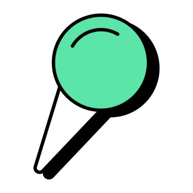 Moda tarzında tesettür iğnesi simgesi