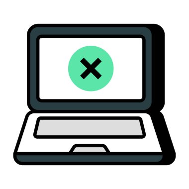 Yanlış sistemin yaratıcı tasarım simgesi