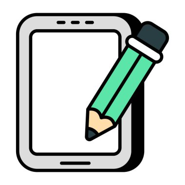 Düzenleme telefonunun bir simge tasarımı