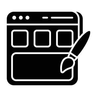        Web sitesi tasarımının premium indirme vektörü 