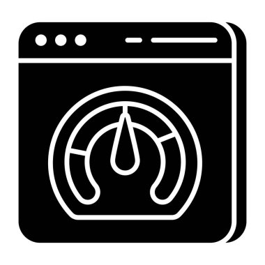 Web hız optimizasyonunun modern tasarım simgesi 