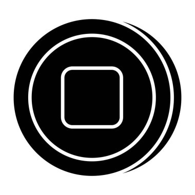 Durdurma düğmesinin simge tasarımı