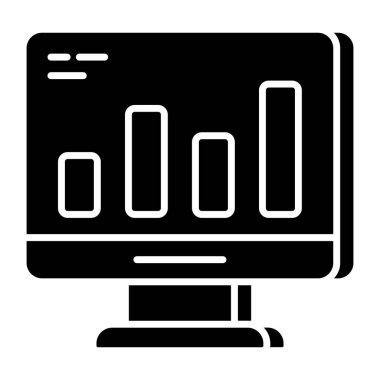 Çevrimiçi grafiğin düzenlenebilir tasarım simgesi
