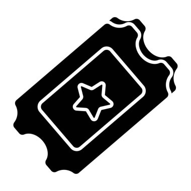 A unique design icon of ticket 