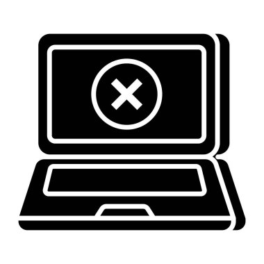 Yanlış sistemin yaratıcı tasarım simgesi