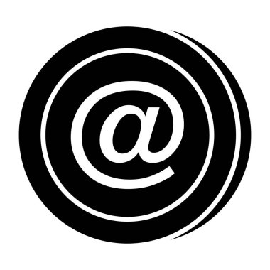 Arroba simgesi, düzenlenebilir vektör