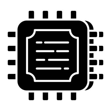 Mikroçipin mükemmel tasarım simgesi