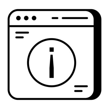 Web bilgisinin premium indirme simgesi