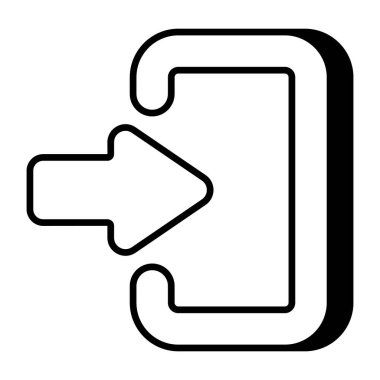 Giriş için trend vektör tasarımı