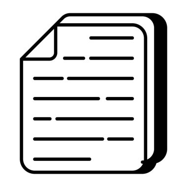 Dosyanın modern tasarım simgesi