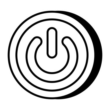 An icon design of shutdown 