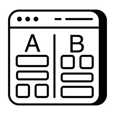 A / b testinin vektör tasarımı 