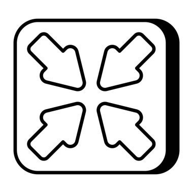 İç oklar için moda tasarım simgesi