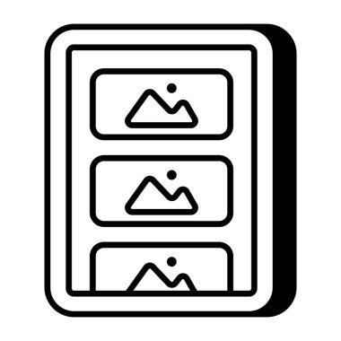 Resmin düz tasarım simgesi 