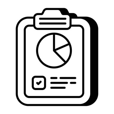 İş raporunun düzenlenebilir tasarım simgesi