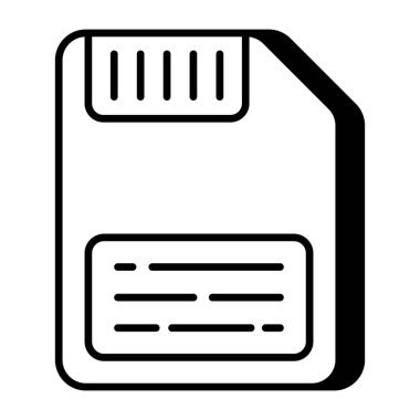 Disket diskinin son moda vektör tasarımı 