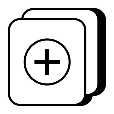 Dosya simgesi, düz tasarım vektör Ekle 