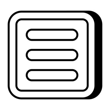 Kontrol listesinin düz tasarım simgesi