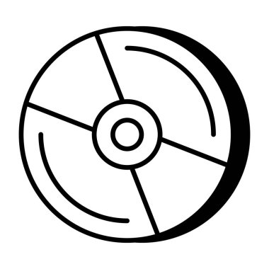 Premium download icon of compact disc
