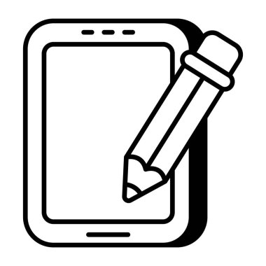 Düzenleme telefonunun bir simge tasarımı