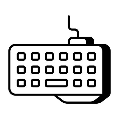 Editable design icon of keyboard 