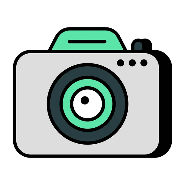 Vector Design Camera Photographic Equipment — Vetor de Stock