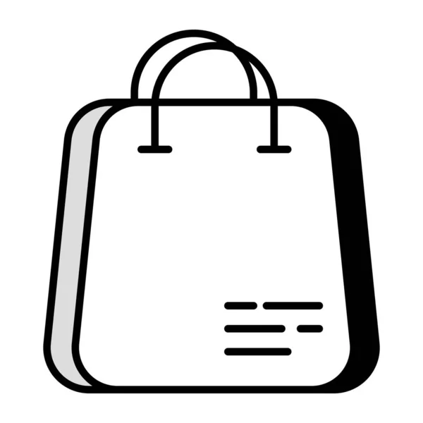 Trendy Vector Design Shopping Bag — Vetor de Stock