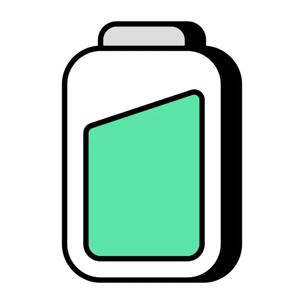 移动电池的平面设计图标 — 图库矢量图片