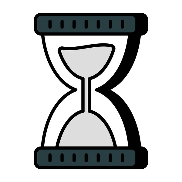 Eine Oldtimer Zeitschaltuhr Symbol Des Sandglases — Stockvektor