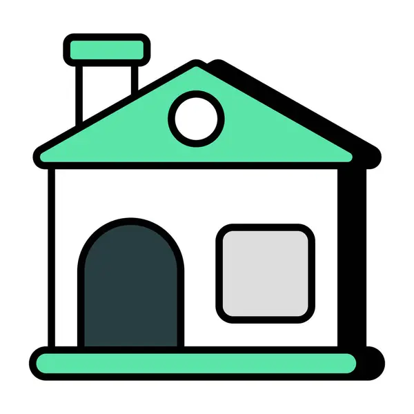 Ідеальна Дизайнерська Ікона Домашнього Будівництва — стоковий вектор
