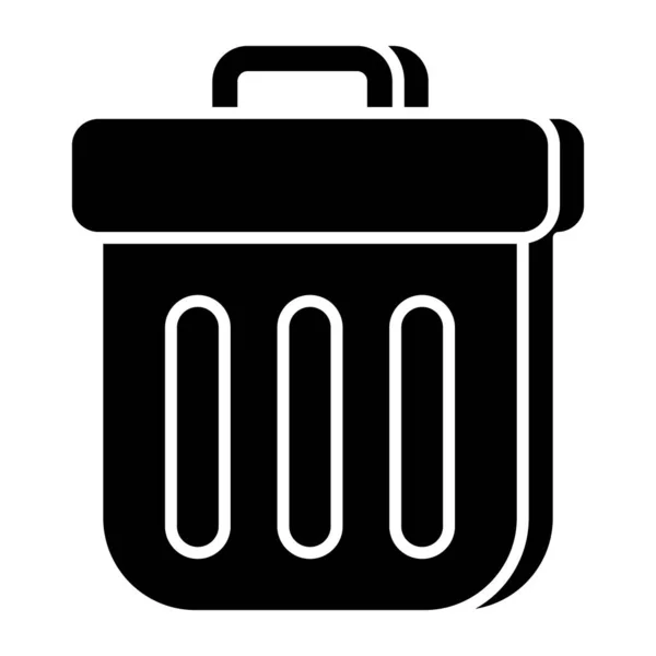 Eine Ikone Der Mülltonne — Stockvektor