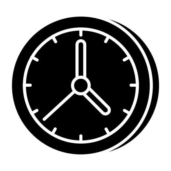 Icône Conception Modifiable Horloge Murale — Image vectorielle