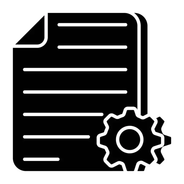 Unique Design Icon File Setting — Stock Vector