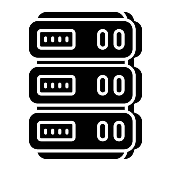 Ein Icon Design Des Servers — Stockvektor