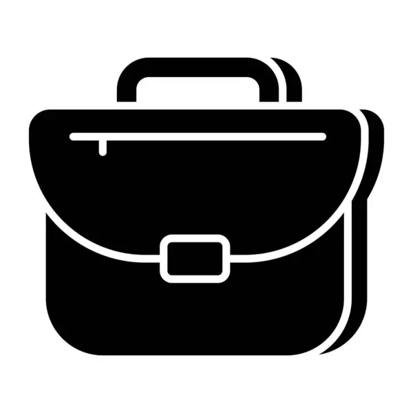Vector Design Briefcase Flat Icon — Stock Vector