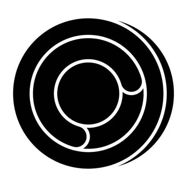 Icono Diseño Editable Del Gráfico Circular — Vector de stock