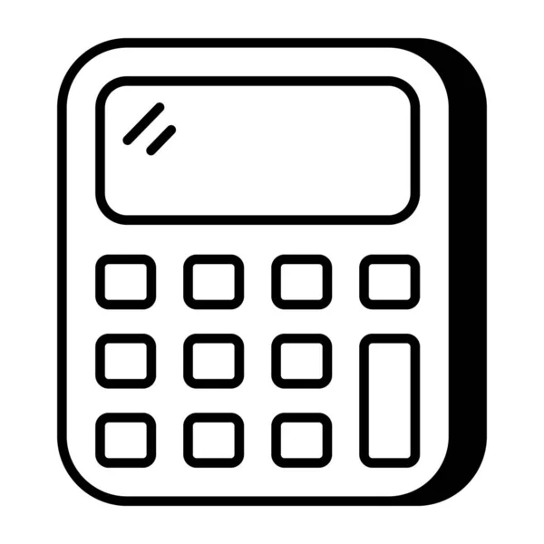 Icono Diseño Moda Calculadora — Vector de stock