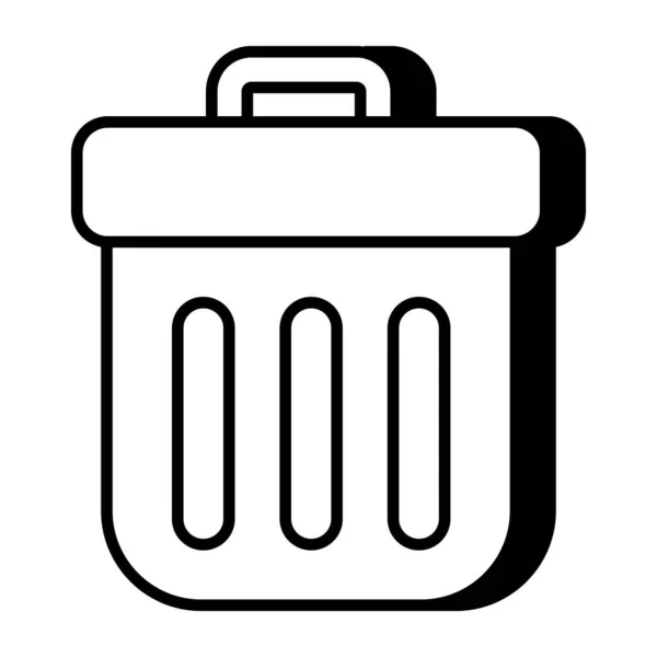 垃圾箱的图标设计 — 图库矢量图片
