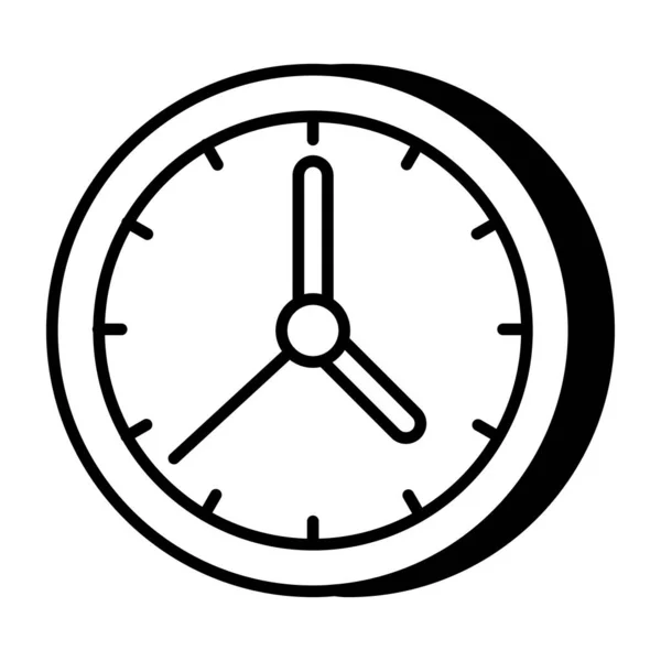 Ícone Design Editável Relógio Parede — Vetor de Stock