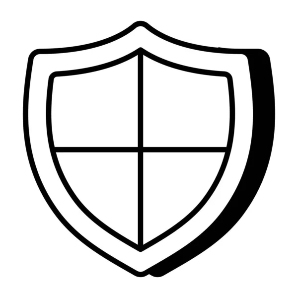 Icono Diseño Editable Del Escudo Seguridad — Archivo Imágenes Vectoriales