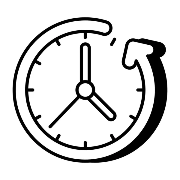 Creative Design Icon Clock — Vettoriale Stock