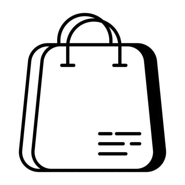Trendy Vector Design Shopping Bag — 스톡 벡터