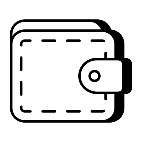 Notecase Symbol Vektor Design Der Brieftasche — Stockvektor