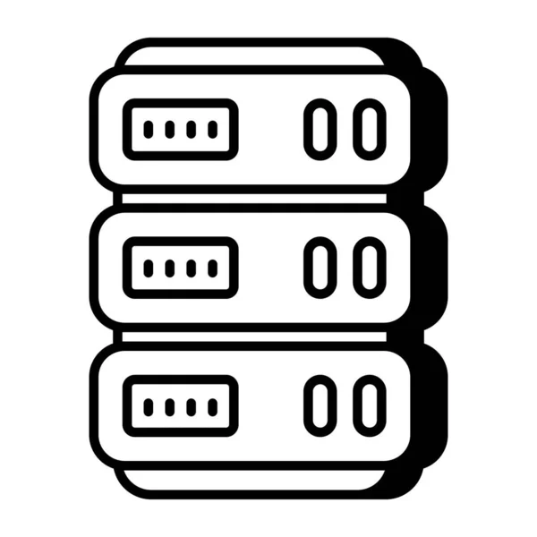 Ein Icon Design Des Servers — Stockvektor