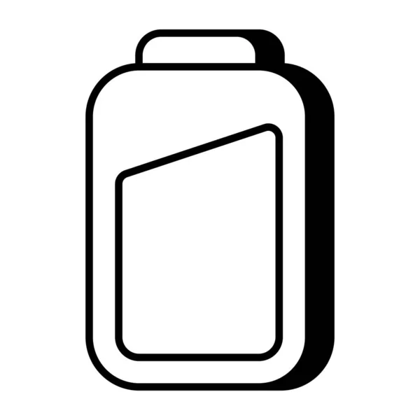 Icono Diseño Plano Batería Móvil — Vector de stock