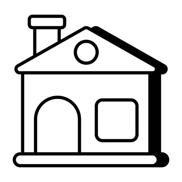 家庭建筑的完美设计图标 — 图库矢量图片