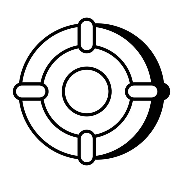 Ідеальна Ікона Дизайну Хрестиком — стоковий вектор