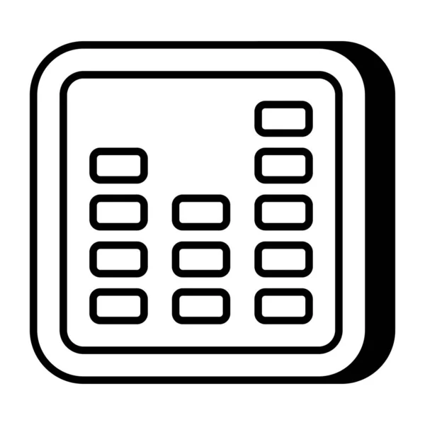 Icono Diseño Editable Ecualizador Volumen — Vector de stock